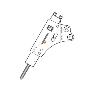 Brise-roche hydraulique à montage latéral BLT-40
